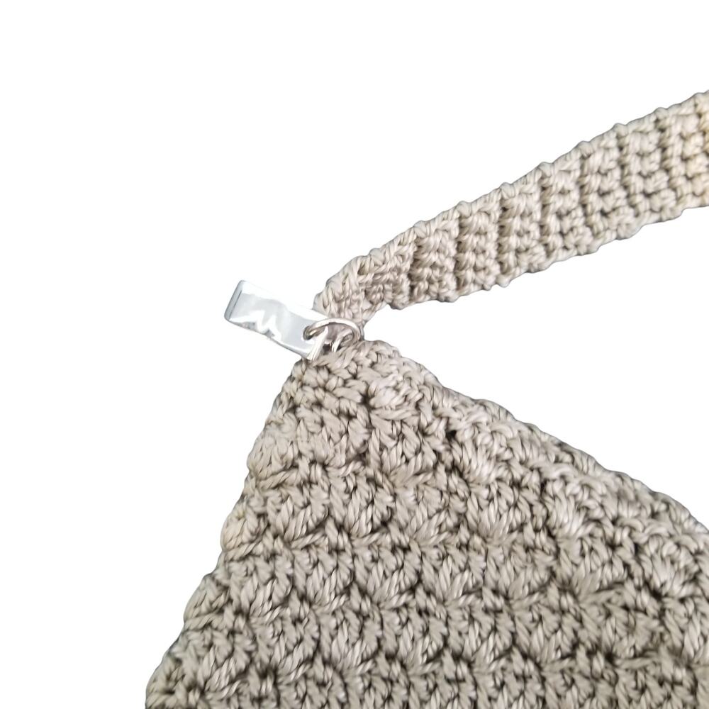 Macramé Crossbody Purse with Flap - Picture 5 of 12